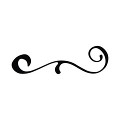 Vintage decorative element. Hand drawn vector illustration for design and decoration. Vintage dividers, frames, swashes and flourishes.