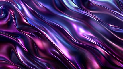 Obraz premium Abstract Metallic Wavy Liquid Background Design for Tech Innovation Layout