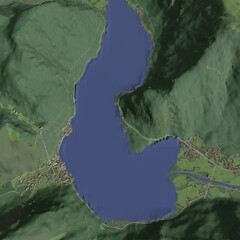 3D illustration of city and urban in Hallstatt Austria