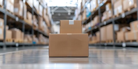 Specialized warehouses process ecommerce returns ensuring customer satisfaction with restocked items. Concept Ecommerce Returns Processing, Customer Satisfaction, Specialized Warehouses