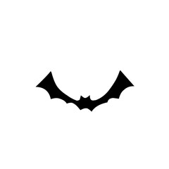 Black silhouettes of bat