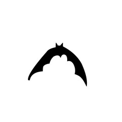 Black silhouettes of bat