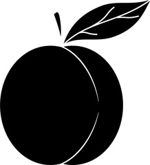 Peach illustration vector