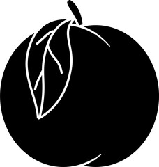 Peach illustration vector