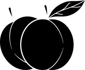 Peach illustration vector