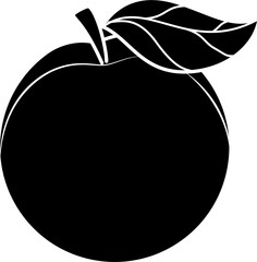 Peach illustration vector