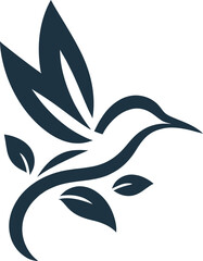 Flying Bird Icon silhouette vector illustration design