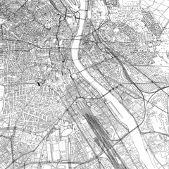 Naklejka premium 3D illustration of city and urban in Frankfurt Germany