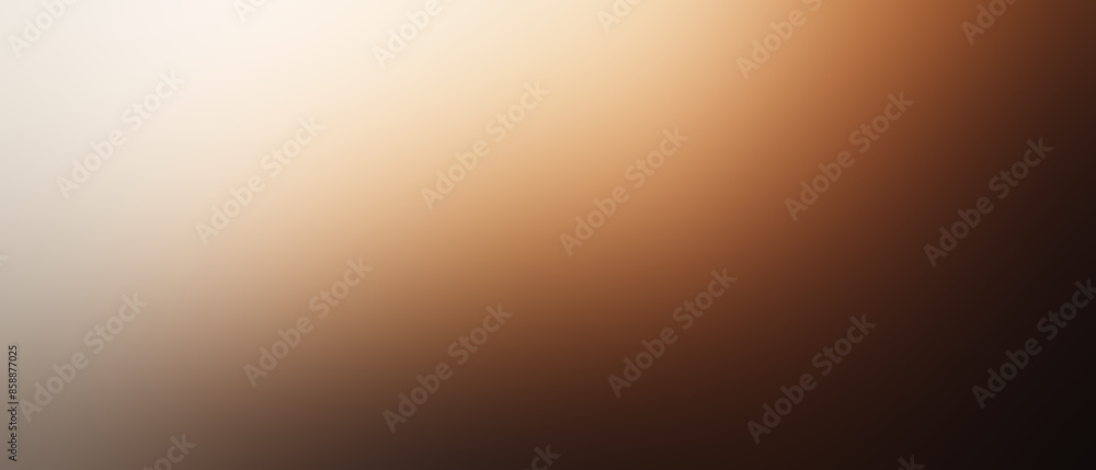 Poster abstract gradient background with warm tones of brown and beige for modern design projects