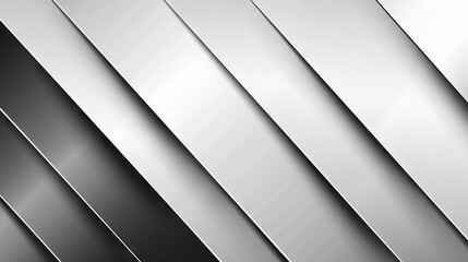 Abstract Geometric Technology Banner with White and Grey Arrows, Vector Design