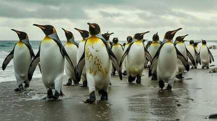 Fototapeta premium Neuseeland Oamaru Pinguin Strand. 