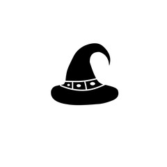 halloween witch hat icon