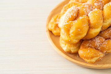 sugar doughnut in spiral shape