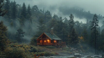 morning in the mountains
