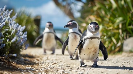 Obraz premium Neuseeland Oamaru Pinguin Strand. 