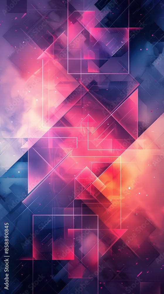 Poster the vertical video frame showcases elegant futuristic designs and tech innovations against a vibrant