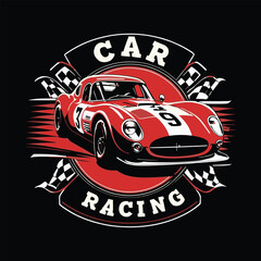 Car racing. Art & Illustration