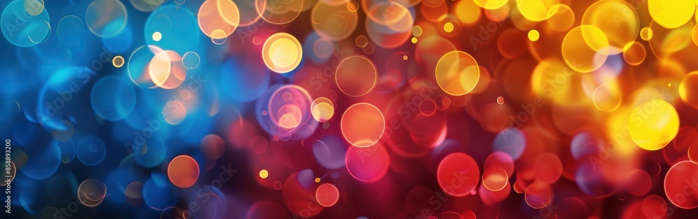 Fototapete a colorful background with many small circles. the circles are of different sizes and colors. the ba
