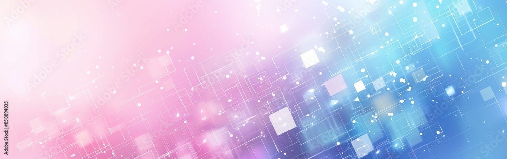 Fototapete a colorful background with a blue and pink gradient. the background is filled with small squares of 