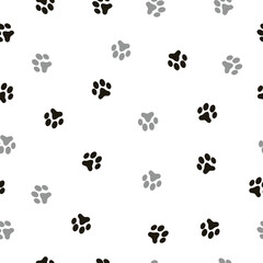 Cat Footprints Pattern Background