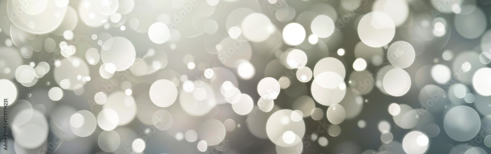 Poster A blurry image of many white circles. The circles are of varying sizes and are scattered throughout the image. Scene is one of chaos and confusion, as the circles seem to be moving