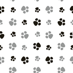 Cat Footprints Pattern Background