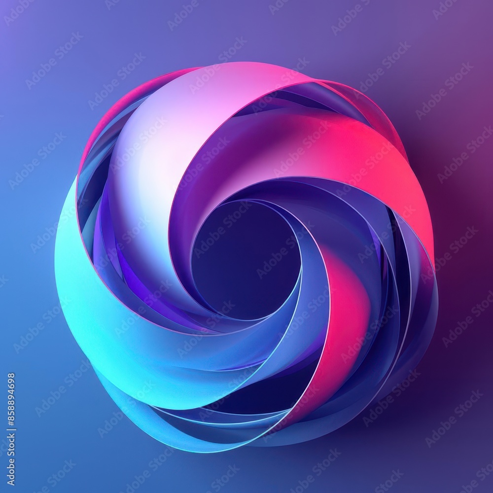 Poster paper ball design with a futuristic twist and soft gradient background, perfect for innovative tech 