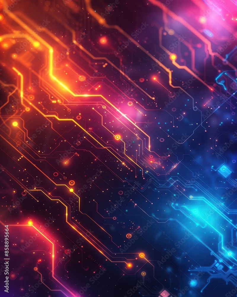 Poster modern futuristic background with subtle gradient colors and hi-tech designs, ideal for tech-centric