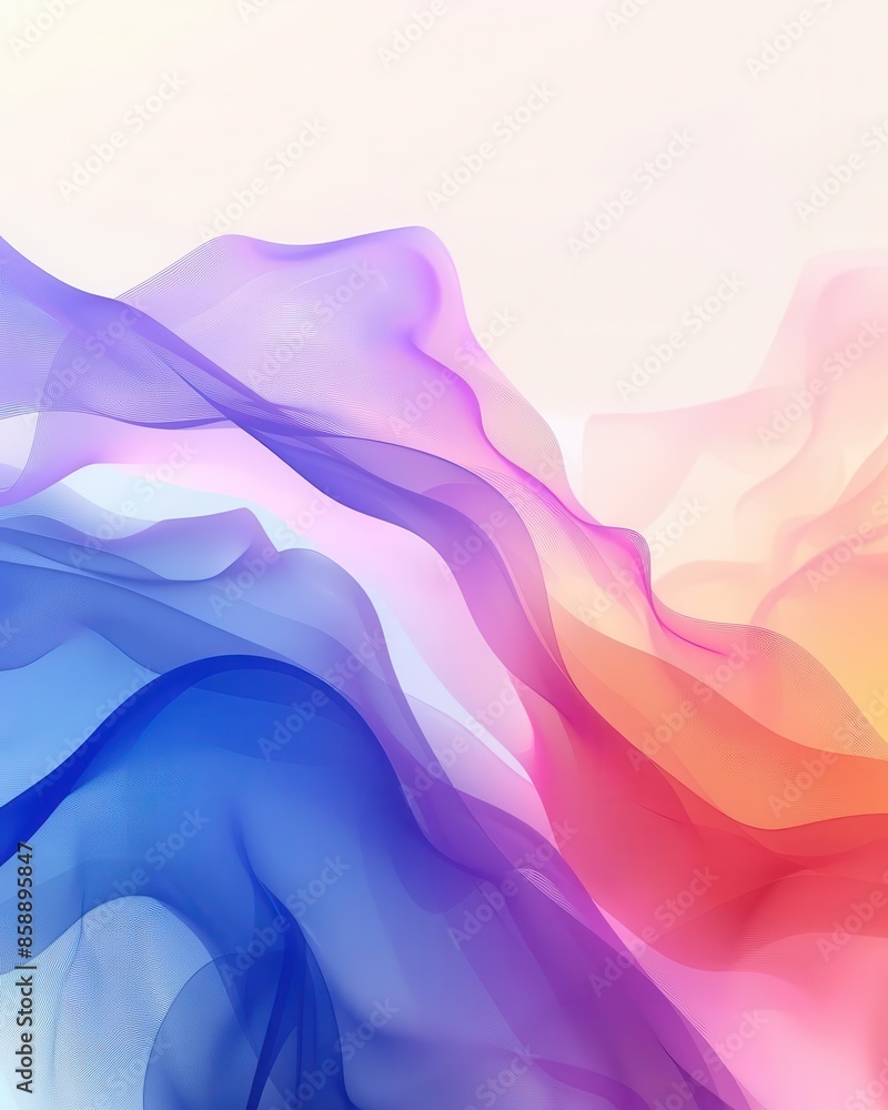 Poster modern and minimalist background with gradient hues, ideal for sleek social media posts and captivat