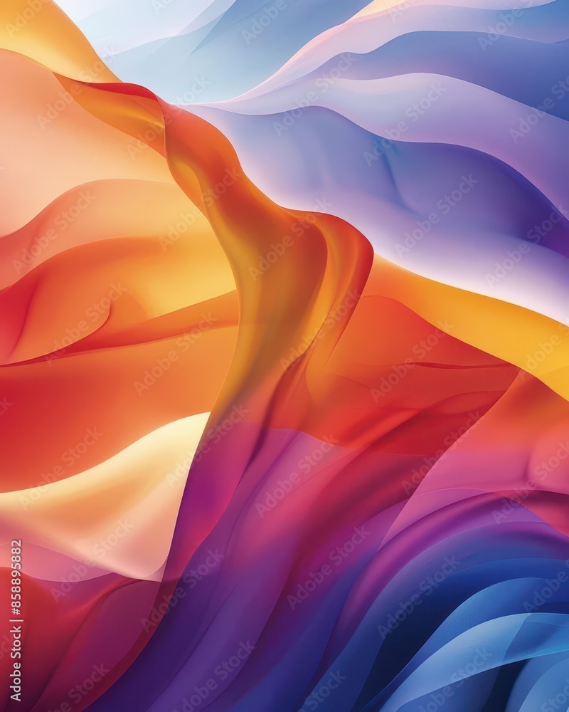 Poster modern and minimalist background with gradient hues, ideal for creating sleek social media stories a