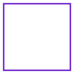 シンプルな正方形の枠（紫）