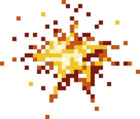 Explosion Pixel Effect.