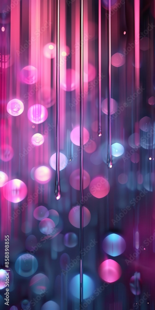 Poster a futuristic and hi-tech background with soft gradient colors, perfect for vertical posts centered a
