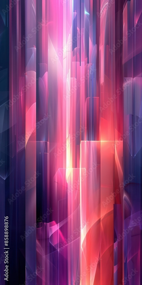 Poster futuristic and hi-tech background with soft gradient colors, perfect for modern digital content crea