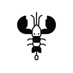 Shrimp vector icon