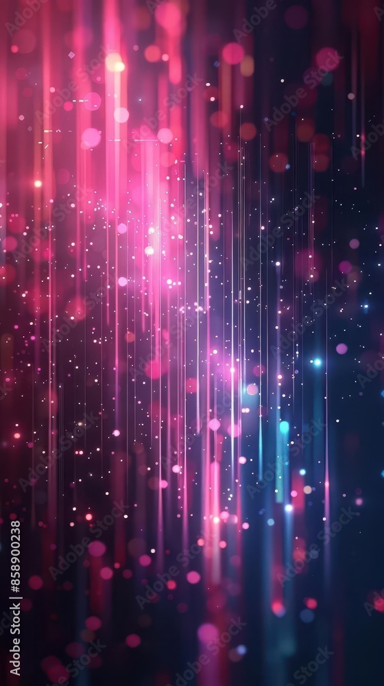 Aufkleber futurism-inspired vertical video background with soft gradients and hi-tech elements, ideal for tech