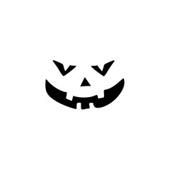 scary halloween face silhouette 