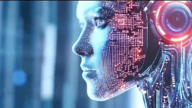 Artificial Intelligence Robot, AI Stock Footage