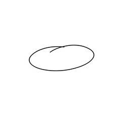 hand drawn doodle ellipses