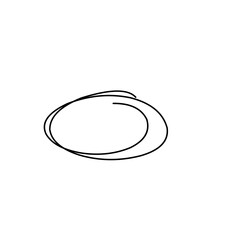 hand drawn doodle ellipses