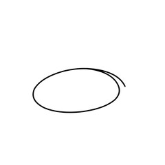 hand drawn doodle ellipses