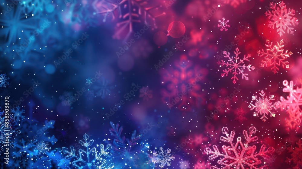 Poster a christmas-themed neon gradient background with elegant patterns, ideal for creating festive vertic