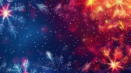 Christmas-themed neon gradient background with elegant patterns, perfect for creating festive social media posts.