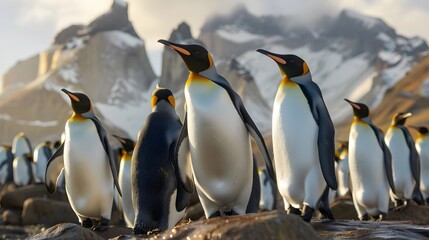 Fototapeta premium Kaiser Pinguine. 