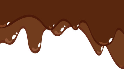 Melted Chocolate Corner Border