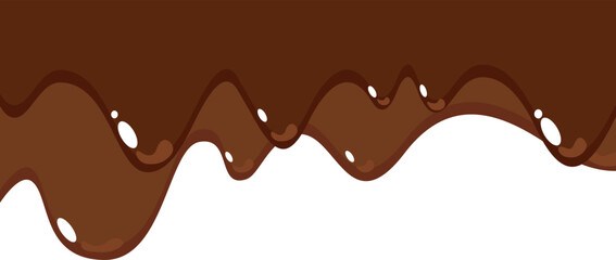 Melted Chocolate Corner Border