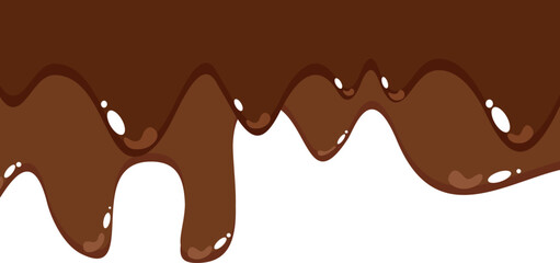 Melted Chocolate Corner Border