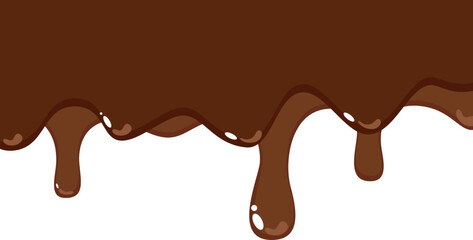 Melted Chocolate Corner Border