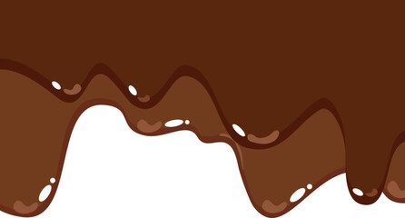 Melted Chocolate Corner Border