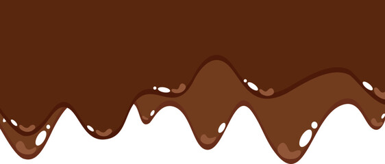 Melted Chocolate Corner Border